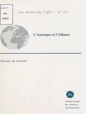 cover image of L'Amérique et l'Alliance
